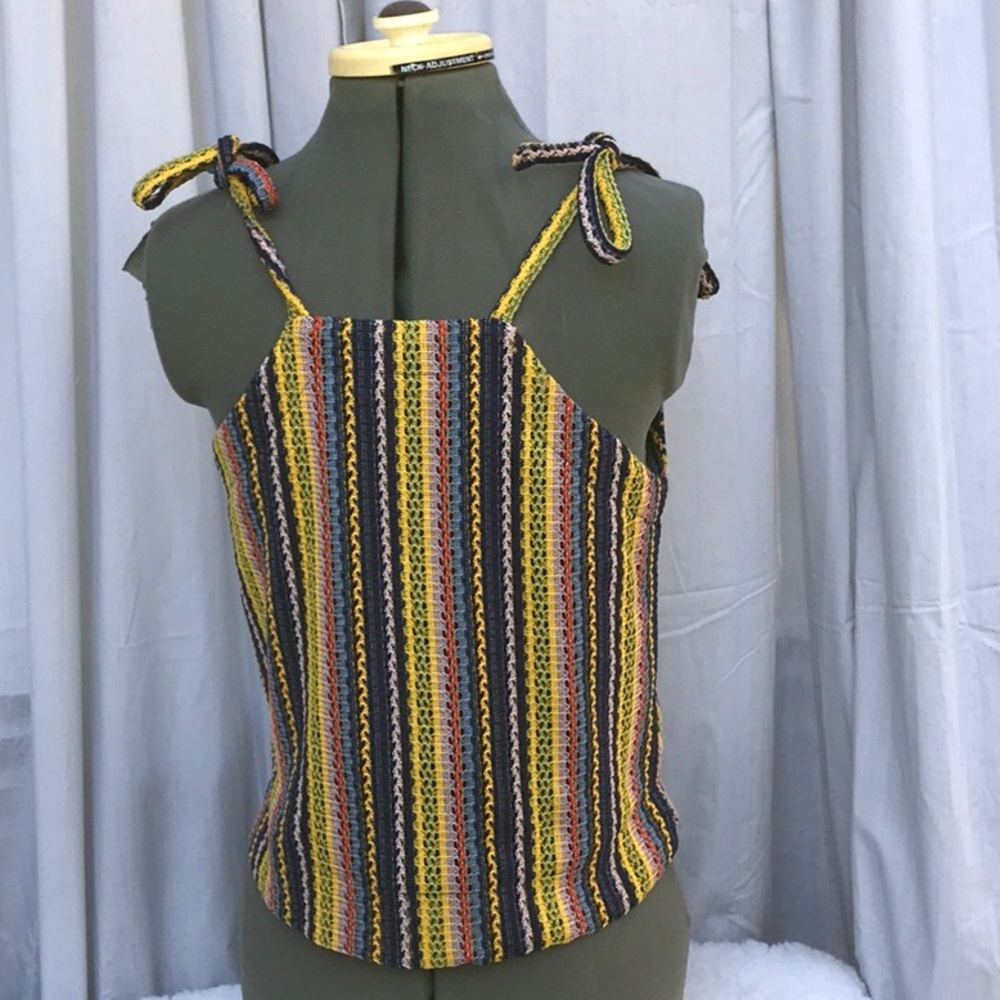 Madewell Crochet Stripe Texture & Thread Top - Picture 4 of 9